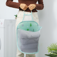 thumbnail image 2 of Mesh Hanging Popup Laundry Hamper, Foldable Pop-up Mesh Hamper Dirty Clothes Basket With Carry, 2 of 5