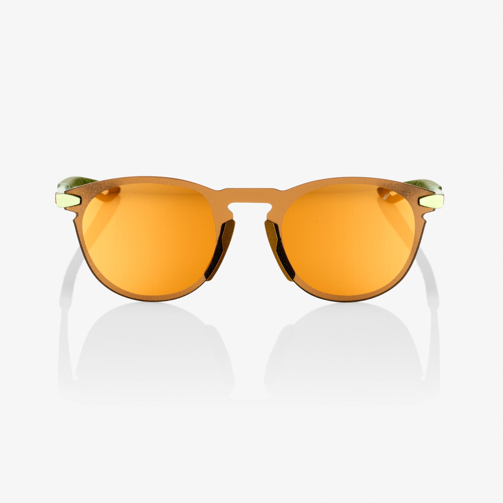 100% Legere Round Sunglasses Matte Metallic Viperidae w/Black Mirror Lens - image 2 of 3