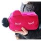 thumbnail image 3 of Lindo bolso de viaje bolsa de maquillaje estuche de belleza gato bolsa de cosméticos para mujeres rosa rojo, 3 of 6