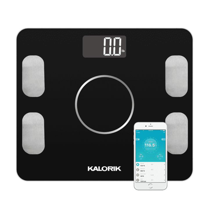 Kalorik Home Smart Electronic Body Analysis Scale, Black EBS 42573 BK