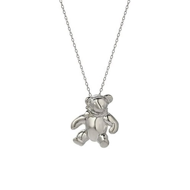 Necklace with teddy bear sale