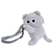 thumbnail image 2 of Toy de Peluche de Bolso Cruzado en Forma de Gato para Mujeres para Mujeres para La Fiesta de Los Viajes de Regalo Gris, 2 of 8