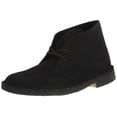 thumbnail image 2 of Clarks Mens Desert Chukka Boot, Black Suede 1, 13, 2 of 7