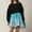 Light Blue, variant on Free Shipping Sweatshirt Dresses For Women 2024 Tie Dye/Plaid/Striped Pleated Hem Pullover Tops Long Sleeve Crewneck Gradient Sweatshirt Dress