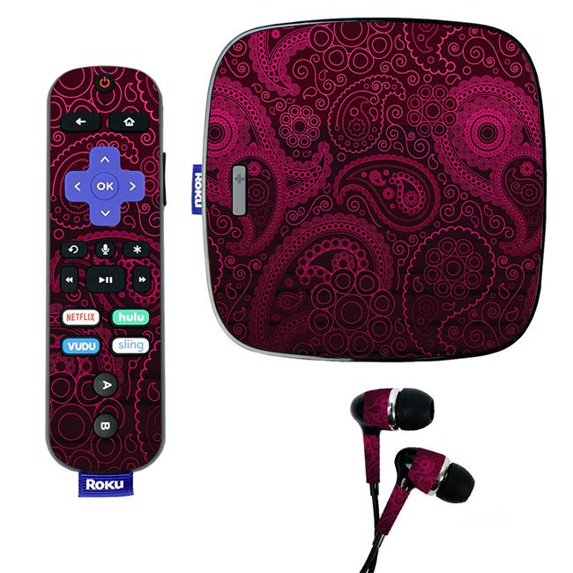 Skin Decal Wrap Compatible With Roku Ultra Sticker Design Paisley