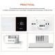thumbnail image 3 of Controlador De Temperatura Inteligente Wifi De 95-240V, Termostato De Control Remoto Por Aplicación Para El Hogar, La Oficina, Los Centros Comerciales, Los Lugares Industriales Scienceny HA026382-01, 3 of 7