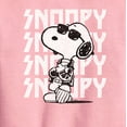 thumbnail image 2 of Peanuts - Snoopy Rock Name Repeat - Toddler And Youth Crewneck Fleece Sweatshirt, 2 of 5