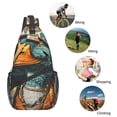 thumbnail image 5 of Lsque Hip-Hop Duck Pattern Cross Chest Bag Diagonally – Premium Durable Front Chest Sling with Adjustable Padded Strap, High-Capacity Storage, 5 of 8