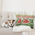 thumbnail image 4 of Ambesonne Vintage Throw Pillow Cover 2 Pack, Old Faded Funny Graphic, 16", Green Red Ecru, 4 of 7