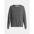 thumbnail image 5 of No Boundaries Cotton Washed Tee with Layered Long Sleeves, Men's & Big Men's, 5 of 5