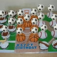 thumbnail image 3 of Qoadwem 24pcs Soccer Ball Cupcake Toppers Sports Theme Football Cupcake Food Picks for Sport Balls Theme Baby Shower Wedding Birthday Party Cake Decorations Supplies, 3 of 6