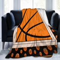 thumbnail image 3 of Basketball Blanket Basketball Decor Throw Blanket Gifts for Girls Boys Basketball Lover Winter Bedding Super Warm Soft Plush Lightweight Fleece Flannel Blanket for Kids Teens Adults Men Women 80"X60", 3 of 6