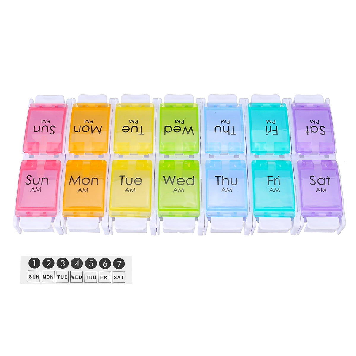 7 Days Daily Pill Box Tablet Organizer Weekly Pill Cases Tablet