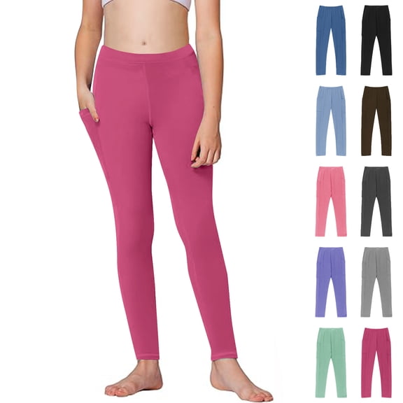 Asxite Toddler Girls Leggings Solid Thin Breathable Stretch Summer Pants