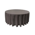 thumbnail image 1 of Nappe en popeline de polyester LA Linen TCpop120R-CharcoalP34, charbon de bois - Ronde, 1 of 4