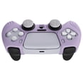 thumbnail image 4 of PlayVital Samurai Edition Mauve Purple Anti-Slip Controller Silicone Skin for PS5, Ergonomic Soft Rubber Protective Case for PS5 Controller with White Thumb Stick Caps, 4 of 8