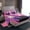 Pink, variant on Feelyou Dreamy Anime Girl Bed Sheets, Glitter Stars Galaxy King Sheets, 4 Pieces