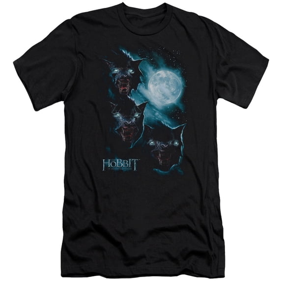 The Hobbit - Three Warg Moon - Premium Slim Fit Short Sleeve Shirt - Small
