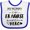 White and Royal, variant on Inktastic My Mommy is an Er Nurse and a Hero Boys or Girls Baby Bib