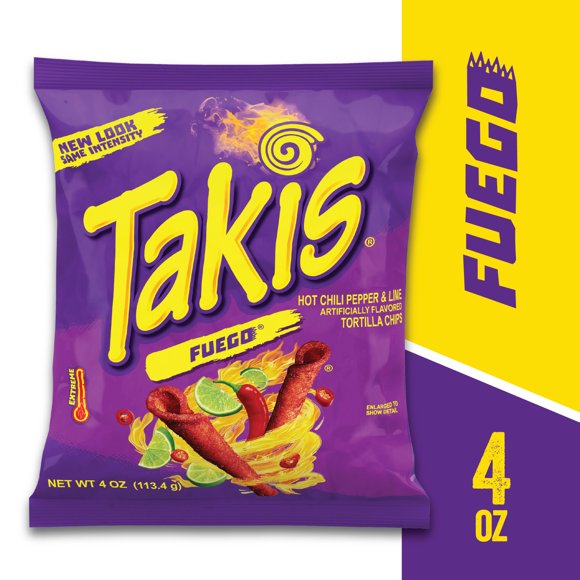 Takis Rolls Fuego Tortilla Chips 4 oz Bag