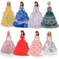 thumbnail image 2 of Título producto: GIETIOS 5Pcs Ropa Mano p/Muñecas Barbie Vestido Boda Fiesta Gala 11.5" Estilo Aleatorio, 2 of 3