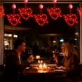thumbnail image 4 of SLYNSHome 3Pcs Valentines Day Decor Lights for Window,LED Heart-Shaped String Lights Curtain Lights for Wedding Party Valentines Day Decoration, 4 of 7
