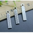 thumbnail image 2 of U8MO 30~100pc Retro Ruler Scaleplate Alloy Charms Pendant Jewelry Making DIY 24*5mm-100pcs, 2 of 9