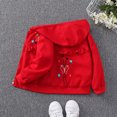 thumbnail image 4 of Zwiiyzr Toddler Boys Girls Lightweight Breathable Raincoat Waterproof Hooded Rain Jacket Windbreaker 9M-14Y Red, 4 of 4