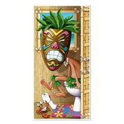 Beistle - Tiki Man Restroom Door Cover - 5' x 30" - Pack of 12