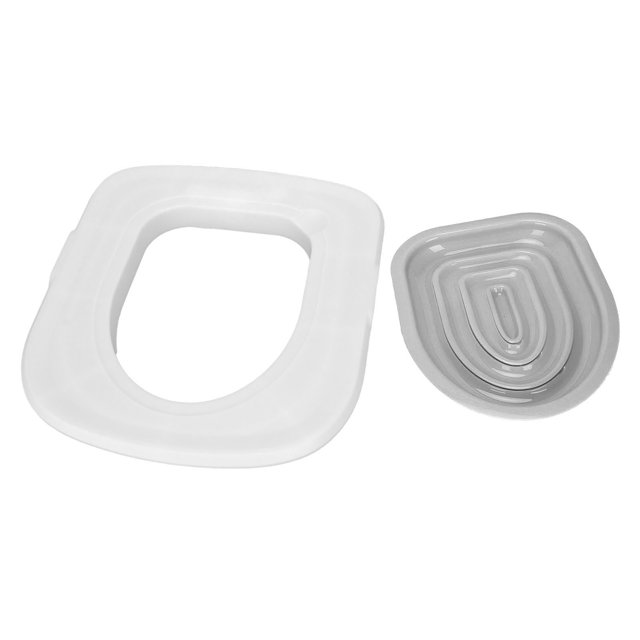 Entraîneur de Toilette pour Chat, Capacité de Charge Élevée Écologique Kit d'Entraînement Universel Réutilisable pour Maison Plateau Blanc, 1 Support Intérieur Bleu, Plateau Blanc, 1 Intérieur Rose