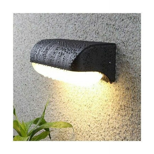 Lámpara LED de ahorro de energía para porche exterior, aplique de pared moderno con clasificación de impermeabilidad IP65, luces solares para terraza para una amplia aplicación, lámpara de aluminio