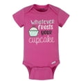 thumbnail image 2 of Onesies Brand Baby Girl Bodysuits, 8-Pack, Sizes Newborn - 12 Months, 2 of 13