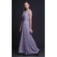 thumbnail image 2 of Bimba Floral Women Round Neck Printed Evening PartyÂ&nbsp;DressÂ&nbsp;Sleeveless Gown-X-Large, 2 of 6
