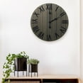 thumbnail image 5 of Elegant Designs Handsome 21" Rustic Farmhouse Wood Wall Clock, Rustic Gray, 5 of 7