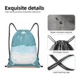 thumbnail image 4 of Lsque Bathtub with Soap Bubbles Print Drawstring Backpack Bag Sport Gym Sackpack Cinch Bags Drawstring Bags Draw String Sport Bag-Small, 4 of 6