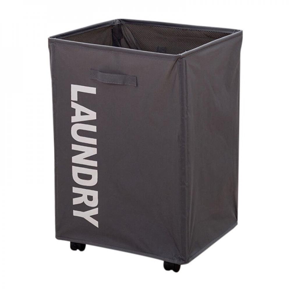 Clearance Sale Slim Laundry Basket with Oxford cloth Handle on Wheels