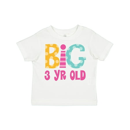 

Inktastic Big 3 Year Old 3rd Birthday Gift Toddler Toddler Girl T-Shirt