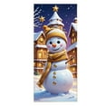 thumbnail image 2 of Antqov Christmas Door Cover Hanging Banner Santa Snowman Door Cover 79x35" Cloth Polyester Winter Front Door Cover Backdrop Christmas Decorations for Indoor Outdoor Holiday Party Decor, 2 of 6