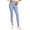 Light Blue, variant on Ke1Clo Women High Waist Yoga Pants Full Length Stretchy Skinny Gym Leggings Tights Casual Breathable Athletic Running Fitness Workout Tights Black XXXL