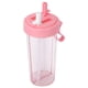 thumbnail image 1 of 600 Ml Portable Dos Pajitas Botella De Agua Dual User Copa De Bebidas Para Deportes De Viaje Al Aire Libre, Botella De Bebida Al Aire Libre, Botella De Bebidas Para Viajar, 1 of 7