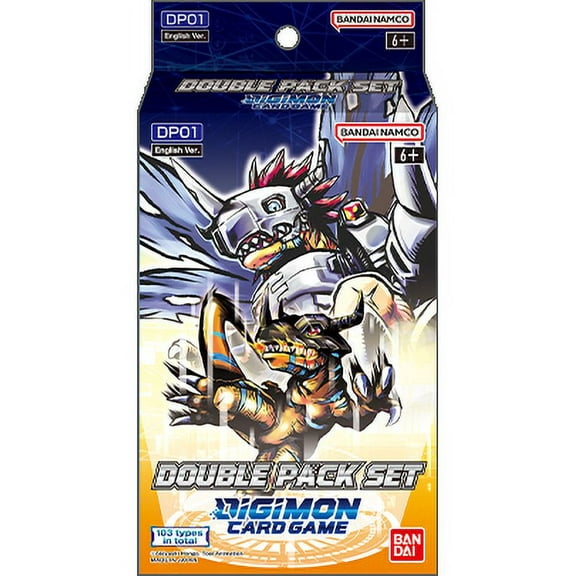 Bandai | Digimon Card Game: Double Pack Set (DP01) | Trading Card Game | Ages 6 | 1 Players