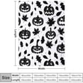 thumbnail image 3 of Halloween Flannel Fleece Blanket, Throw Soft Warm Fluffy Plush Blanket, Spider Webs Witch's Hat Black Bats and Decorated Pumpkins Print on Bed Couch Chair Living Room(30"x40",Halloween Happy), 3 of 6