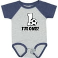 thumbnail image 3 of Inktastic First Birthday Soccer 1 Year Old Boys or Girls Baby Bodysuit, 3 of 5