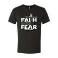 thumbnail image 2 of Wild Bobby, Faith Over Fear Psalm 118:6 White, Inspirational/Christian, Men Premium Tri Blend Tee, Vintage Black, Medium, 2 of 3