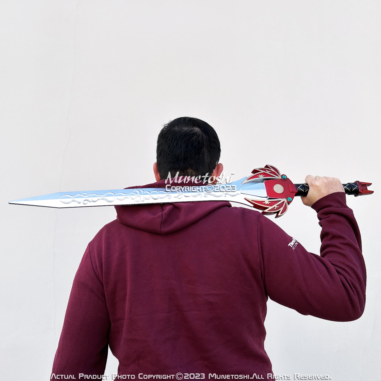 Munetoshi 39.5” Foam Mighty Power Red Ranger Sword Super Sentai Show Anime Cosplay Prop