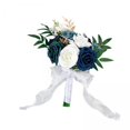 thumbnail image 1 of Ramo de novia,Porta ramos de novia con flores artificiales,Regalos de aniversario para la ceremonia de la novia y la dama de honor,Ramo de novia,decoración de flores de mano de novia,Flores de, 1 of 8