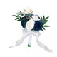 thumbnail image 1 of Ramo de novia,Porta ramos de novia con flores artificiales,Regalos de aniversario para la ceremonia de la novia y la dama de honor,Ramo de novia,decoración de flores de mano de novia,Flores de, 1 of 8