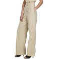 thumbnail image 2 of Bar III Women's Nicole Williams English Wide-Leg Pants Beige Khaki Size 6, 2 of 5