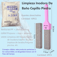 thumbnail image 3 of 6 Pcs Limpieza Inodoro De Baño Cepillo Piedra Pómez+ Guantes PLATA, 3 of 5
