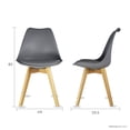 thumbnail image 3 of Comedor Circular Mundo In Cristal 4 Personas Sillas acojinadas Gris Minimalista, 3 of 7